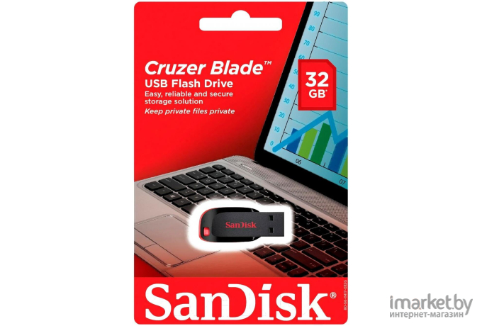 USB Flash SanDisk Cruzer Blade Black 32GB (SDCZ50-032G-B35)