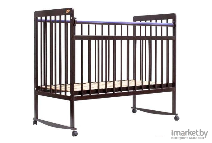 Классическая детская кроватка Bambini Euro Style М 01.10.03 (темный орех)