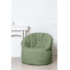 Бескаркасное кресло Loftyhome Энджой XL велюр зеленый