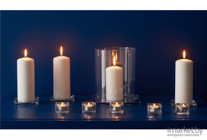 Тарелка для свечи IKEA ГЛАСИГ [103.716.70]