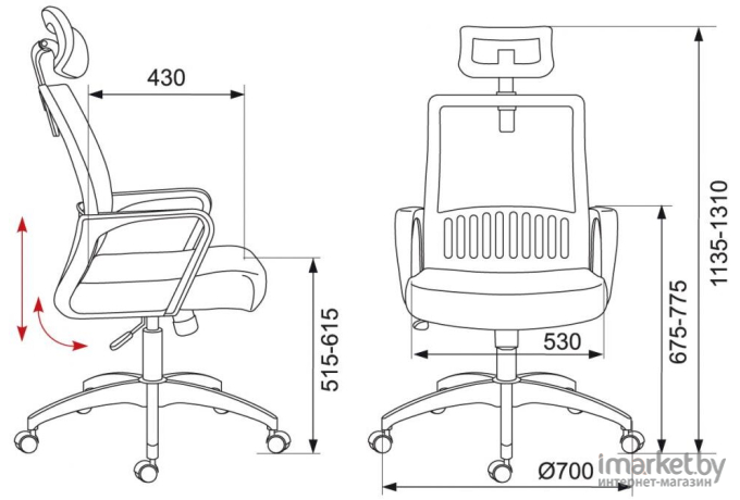 Офисное кресло Бюрократ MC-201/SD/TW-11 черный/салатовый [1067265]