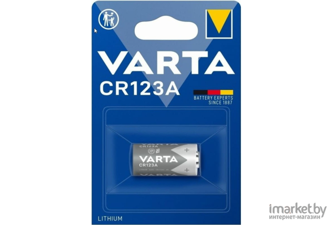 Батарейка, аккумулятор, зарядное Varta PROF. LITHIUM CR123A BLI 1