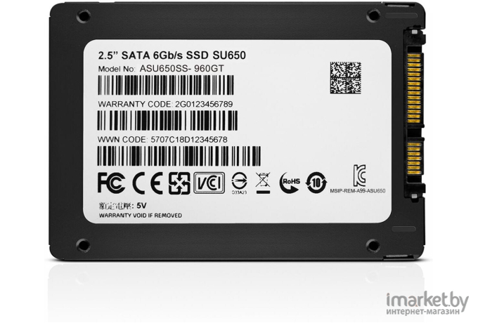Внутренний SSD накопитель ADATA ASU650SS-960GT-R