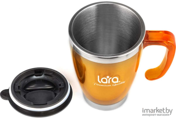 Термокружка Lara LR04-38 оранжевый