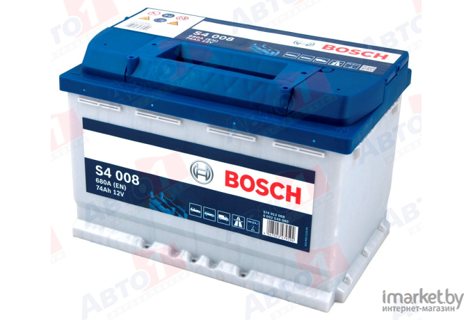 Автомобильный аккумулятор Bosch S4 008 574 012 068 / 0092S40080 (74 А/ч)