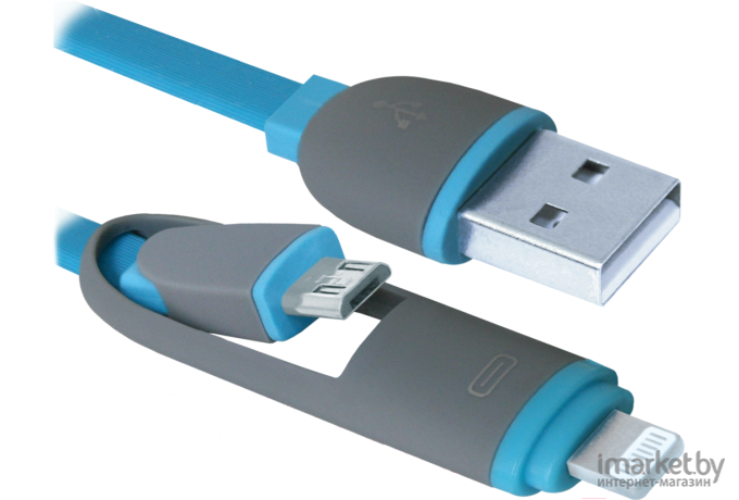 Кабель Defender USB10-03BP (синий) [87487]