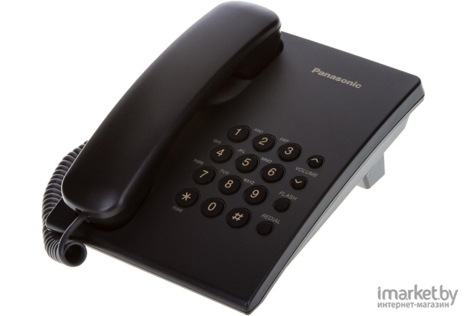 Телефон Panasonic проводной KX-TS2350RUB Black