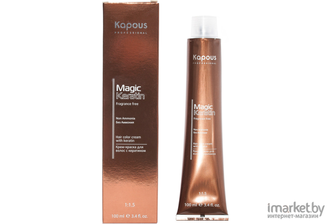 Крем-краска для волос Kapous Studio Professional с женьшенем и рисовыми протеинами 10.23 (бежевый перламутровый платиновый блонд)
