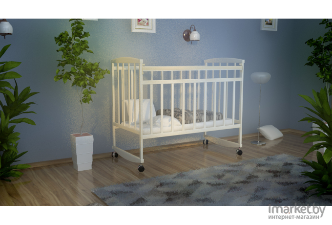 Детская кроватка VDK Magico mini / Кр1-02м (белый)