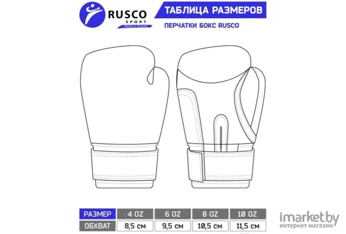 Перчатки для единоборств Rusco Sport 10 Oz (красный)