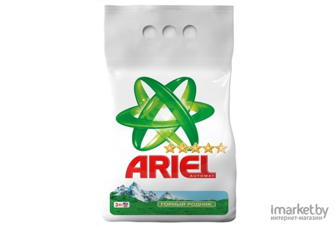 Стиральный порошок Ariel 100% Эталон Горный родник (Автомат, 3кг)