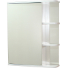 Шкаф с зеркалом для ванной СанитаМебель Камелия-09.60 (левый) белый