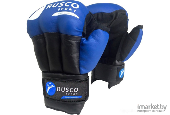 Перчатки для единоборств Rusco Sport для рукопашного боя 12 OZ (синий)