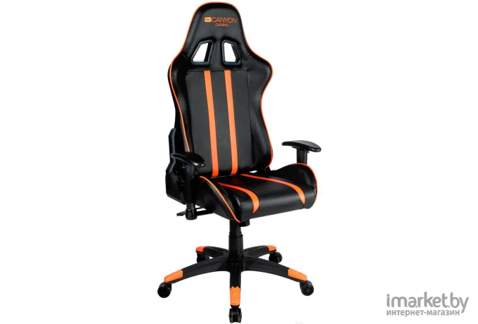 Геймерское кресло Canyon Fobos CND-SGCH3 черный/оранжевый