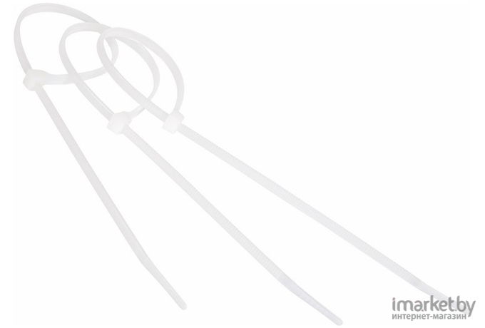 Кабельный крепеж Rexant Стяжки нейлоновые 100x2.5mm 100шт White [07-0100]