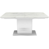 Стол обеденный Signal Cartier Ceramic 160 мрамор/белый лак [CARTIERMB160]