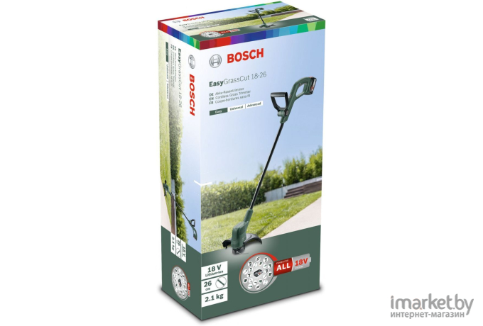Триммер аккумуляторный Bosch EasyGrassCut 18-26 [0.600.8C1.C00]