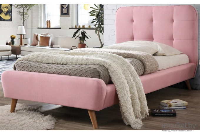 Кровать Signal Tiffany 90x200 (розовый)