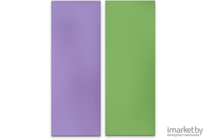 Коврик туристический двухслойный Atemi 1800*600*12мм зеленый/фиолетовый