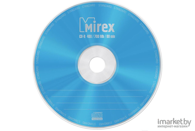 Оптический диск Mirex CD-R 700Mb Standard 48x конверт [UL120051A8C]