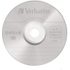 Оптический диск Verbatim DVD+R 4.7Gb 16x DLP Matt Silver 10 шт CakeBox [43498]