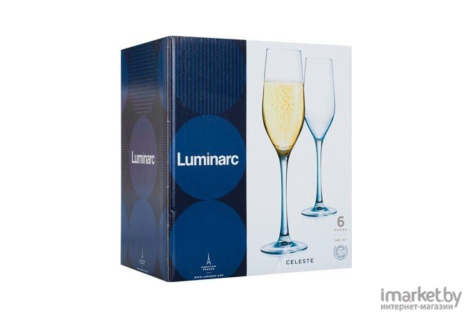 Набор бокалов для шампанского Luminarc Набор фужеров Селест 160мл 6шт [L5829]