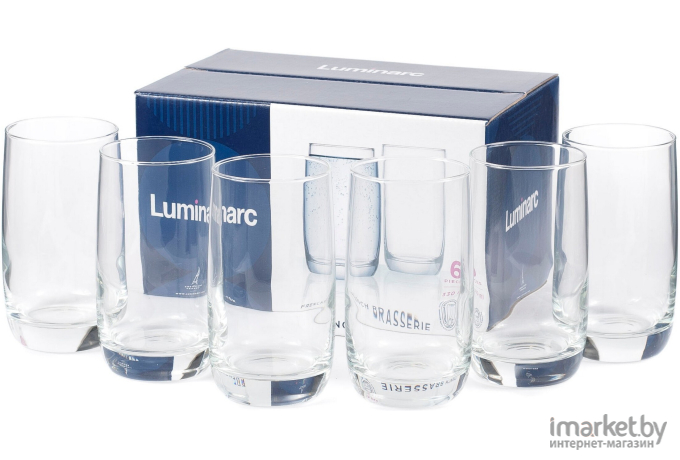 Набор стаканов Luminarc Французский Ресторанчик 6шт 330мл (высокие) [H9369]