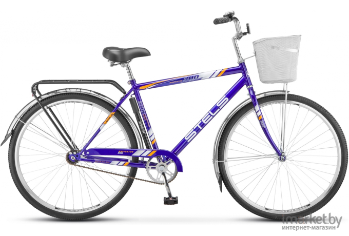 Велосипед Stels Navigator-300 Gent 28 Z010 р. 20 +корзина [LU085341, LU070375] синий