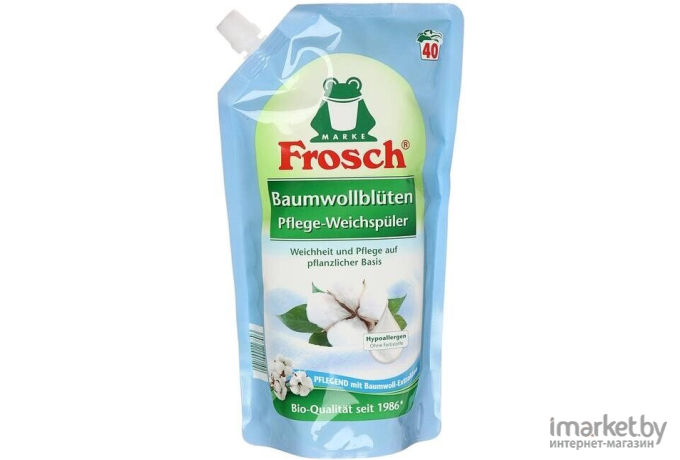 Ополаскиватель для белья Frosch Цветы хлопка 1л