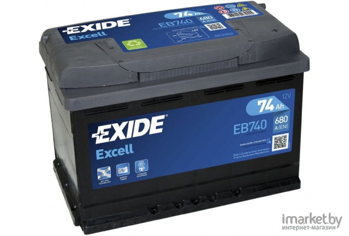 Аккумулятор Exide Excell EB740 (74 А/ч)