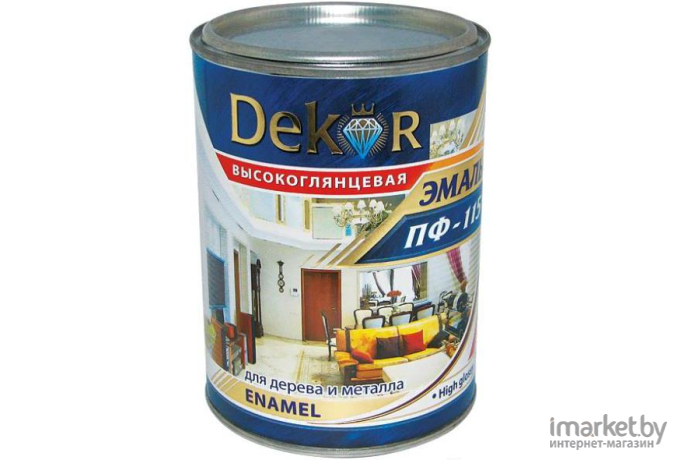 Краска Dekor ПФ-115 1.8кг салатный