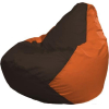 Кресло-мешок Flagman Груша Мега коричневый/оранжевый [Г3.1-324]