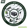 Газонокосилка аккумуляторная Greenworks GC82LM46SP [2502507]