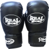 Боксерские перчатки Real sport Leader 6 Oz черный