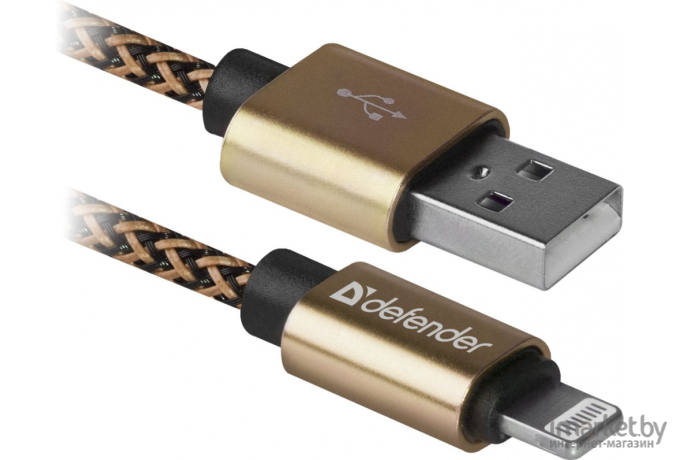 Кабель Defender ACH01-03T Lightning to USB2 1 m Gold [87806]
