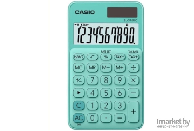 Калькулятор Casio SL-310UC-GN-S-EC зеленый