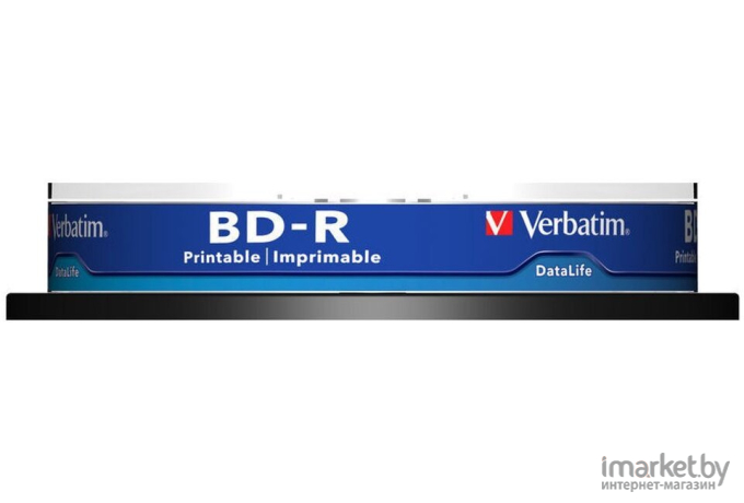 Оптический диск Verbatim BD-R 25Gb 6x Printable Cake Box 10 шт [43804]