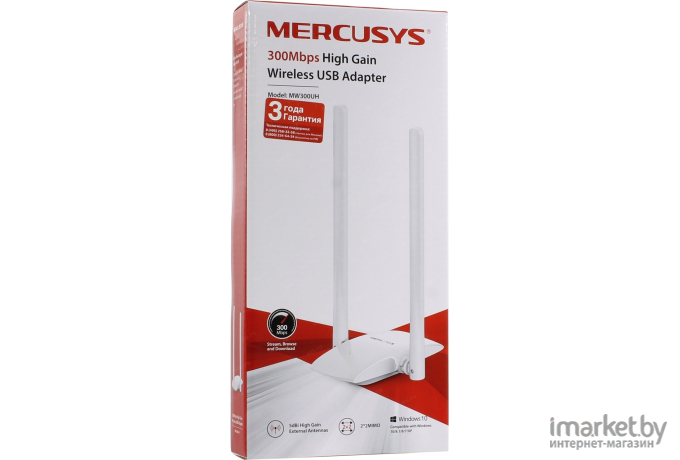 Беспроводной адаптер Mercusys N300 [MW300UH]