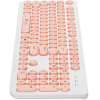 Клавиатура Oklick 400 MR белый/розовый
