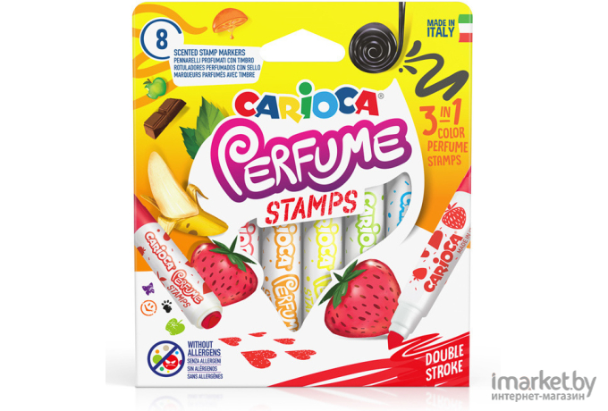 Фломастер для рисования Carioca Perfume Stamps 8 цветов [42988]