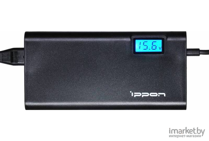 Блок питания IPPON SD65U 65W от бытовой электросети LСD индикатор [SD65U BLACK]