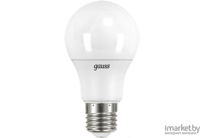 Лампа Gauss LED A60 E27 7W 680lm 3000K 1/10/50 [102502107]