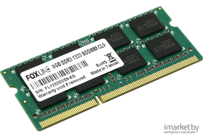 Оперативная память Foxline SODIMM 8GB 1600 DDR3L [FL1600D3S11L-8G]