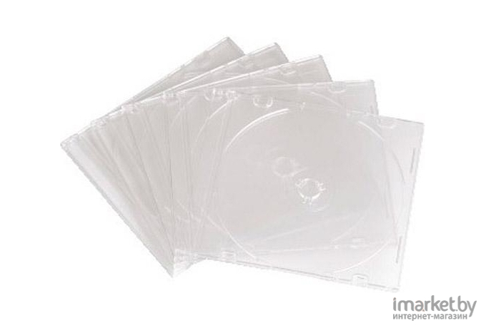 Футляр для CD диска Hama H-11521 Slim Box 20 шт прозрачный [00011521]