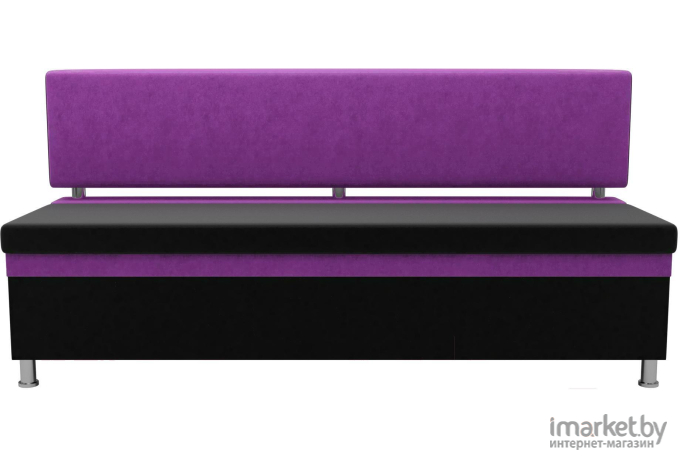 Кухонный диван Mebelico Стайл микровельвет	черно/фиолетовый