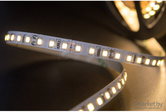  SWG Лента светодиодная стандарт 2835, 120 LED/м, 9,6 Вт/м, 12В , IP20, Цвет: Теплый белый [SWG2120-12-9.6-WW]