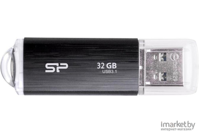 Usb flash Silicon-Power 32Gb Blaze B02 3.1 черный [SP032GBUF3B02V1K]