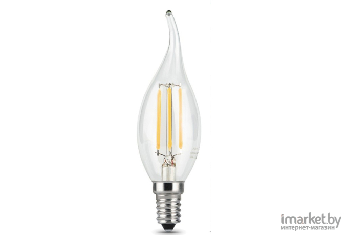 Светодиодная лампа Gauss LED Filament Свеча на ветру E14 5W 450lm 4100K 1/10/50 [104801205]
