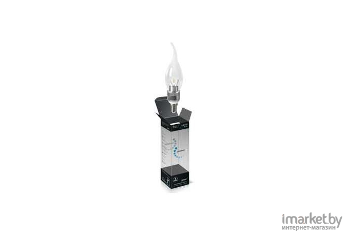 Светодиодная лампа Gauss LED Filament Свеча на ветру E14 5W 450lm 4100K 1/10/50 [104801205]