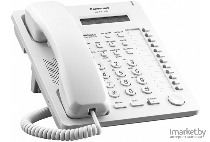 Проводной телефон Panasonic KX-AT7730RU белый